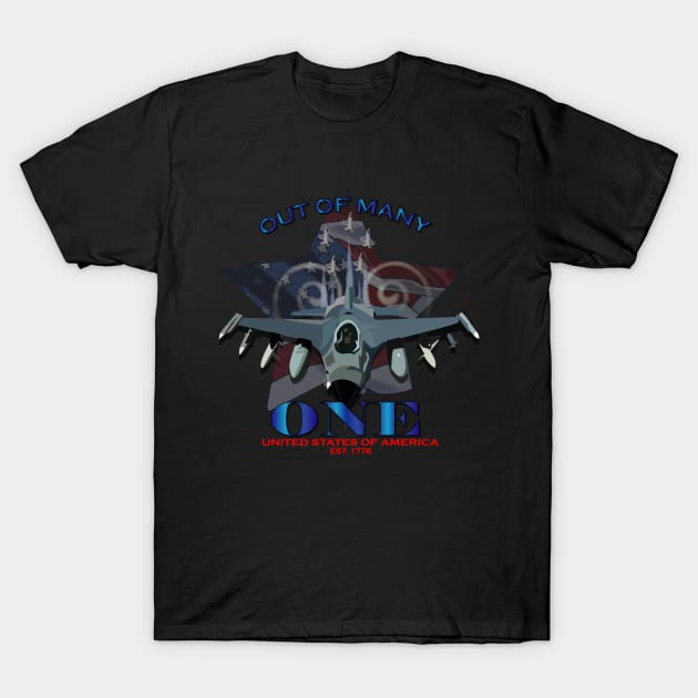 USAF - Out of Many - One USAF T-Shirt by twix123844